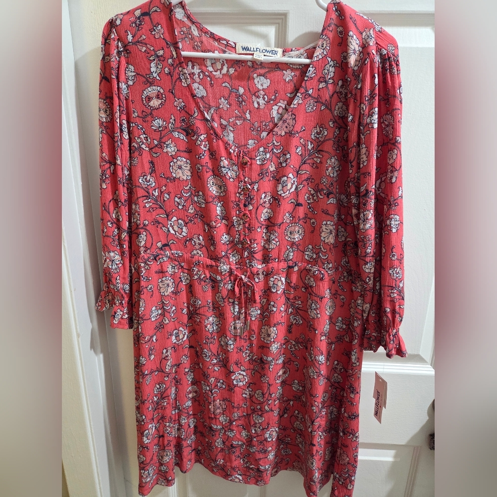 New Wallflower Pink Floral Dress